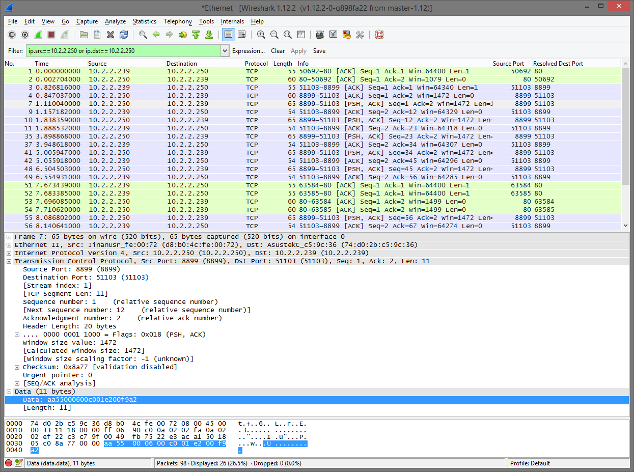 Wireshark Screenshot